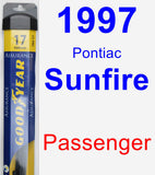 Passenger Wiper Blade for 1997 Pontiac Sunfire - Assurance