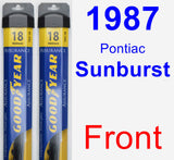 Front Wiper Blade Pack for 1987 Pontiac Sunburst - Assurance