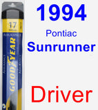 Driver Wiper Blade for 1994 Pontiac Sunrunner - Assurance