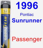 Passenger Wiper Blade for 1996 Pontiac Sunrunner - Assurance