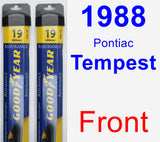 Front Wiper Blade Pack for 1988 Pontiac Tempest - Assurance