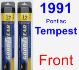 Front Wiper Blade Pack for 1991 Pontiac Tempest - Assurance