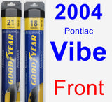 Front Wiper Blade Pack for 2004 Pontiac Vibe - Assurance