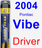 Driver Wiper Blade for 2004 Pontiac Vibe - Assurance