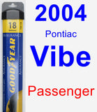 Passenger Wiper Blade for 2004 Pontiac Vibe - Assurance