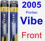 Front Wiper Blade Pack for 2005 Pontiac Vibe - Assurance