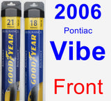 Front Wiper Blade Pack for 2006 Pontiac Vibe - Assurance