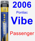 Passenger Wiper Blade for 2006 Pontiac Vibe - Assurance