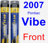 Front Wiper Blade Pack for 2007 Pontiac Vibe - Assurance