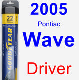 Driver Wiper Blade for 2005 Pontiac Wave - Assurance