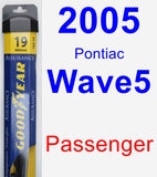 Passenger Wiper Blade for 2005 Pontiac Wave5 - Assurance