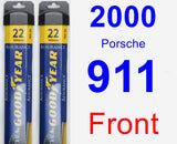 Front Wiper Blade Pack for 2000 Porsche 911 - Assurance