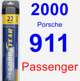 Passenger Wiper Blade for 2000 Porsche 911 - Assurance