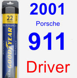 Driver Wiper Blade for 2001 Porsche 911 - Assurance