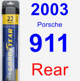 Rear Wiper Blade for 2003 Porsche 911 - Assurance