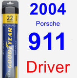 Driver Wiper Blade for 2004 Porsche 911 - Assurance