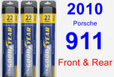 Front & Rear Wiper Blade Pack for 2010 Porsche 911 - Assurance