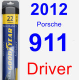 Driver Wiper Blade for 2012 Porsche 911 - Assurance