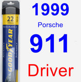 Driver Wiper Blade for 1999 Porsche 911 - Assurance