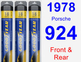 Front & Rear Wiper Blade Pack for 1978 Porsche 924 - Assurance