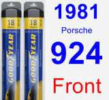 Front Wiper Blade Pack for 1981 Porsche 924 - Assurance