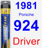 Driver Wiper Blade for 1981 Porsche 924 - Assurance