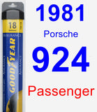 Passenger Wiper Blade for 1981 Porsche 924 - Assurance