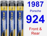 Front & Rear Wiper Blade Pack for 1987 Porsche 924 - Assurance