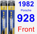 Front Wiper Blade Pack for 1982 Porsche 928 - Assurance