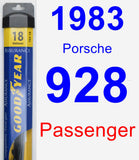 Passenger Wiper Blade for 1983 Porsche 928 - Assurance