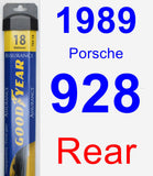 Rear Wiper Blade for 1989 Porsche 928 - Assurance