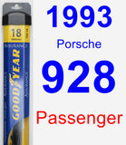 Passenger Wiper Blade for 1993 Porsche 928 - Assurance