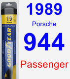 Passenger Wiper Blade for 1989 Porsche 944 - Assurance