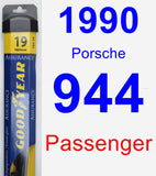 Passenger Wiper Blade for 1990 Porsche 944 - Assurance