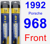 Front Wiper Blade Pack for 1992 Porsche 968 - Assurance