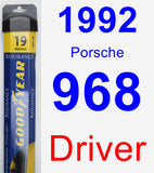 Driver Wiper Blade for 1992 Porsche 968 - Assurance