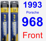 Front Wiper Blade Pack for 1993 Porsche 968 - Assurance