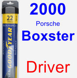 Driver Wiper Blade for 2000 Porsche Boxster - Assurance