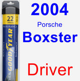 Driver Wiper Blade for 2004 Porsche Boxster - Assurance