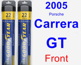 Front Wiper Blade Pack for 2005 Porsche Carrera GT - Assurance