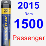 Passenger Wiper Blade for 2015 Ram 1500 - Assurance