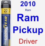 Driver Wiper Blade for 2010 Ram Ram Pickup - Assurance