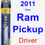 Driver Wiper Blade for 2011 Ram Ram Pickup - Assurance