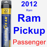 Passenger Wiper Blade for 2012 Ram Ram Pickup - Assurance