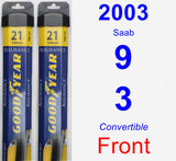 Front Wiper Blade Pack for 2003 Saab 9-3 - Assurance