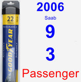 Passenger Wiper Blade for 2006 Saab 9-3 - Assurance