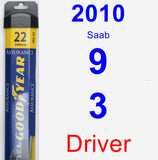 Driver Wiper Blade for 2010 Saab 9-3 - Assurance