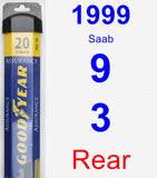 Rear Wiper Blade for 1999 Saab 9-3 - Assurance