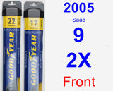Front Wiper Blade Pack for 2005 Saab 9-2X - Assurance