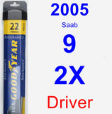 Driver Wiper Blade for 2005 Saab 9-2X - Assurance